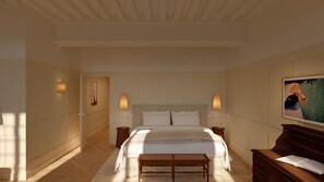 Habitación Deluxe, vistas al jardín | Caja fuerte, cortinas opacas, sistema de insonorización y wifi gratis