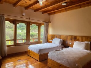 Standard Double or Twin Room, Mountain View | Desk, iron/ironing board, free WiFi - Punakha Stream Resort (Punakha)