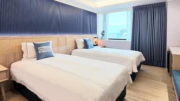 ห้องอีโคโนมีทวิน | ตู้นิรภัยในห้องพัก, โต๊ะทำงาน, Wi-Fi ฟรี, ผ้าปูที่นอน