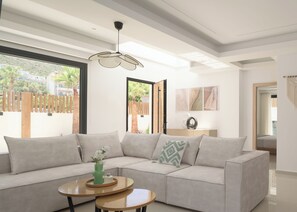 Smart TV, video games, ping pong, books - Sandy Shore Villa, Next to Beach, Dining & Shops (CQ4M+MV8 Bali, Greece)