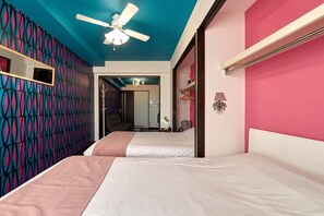 1 chambre, fer et planche à repasser, accès à Internet