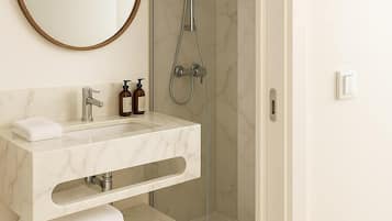 Classic Double Room, City View | Bathroom | Shower, hair dryer, towels, soap