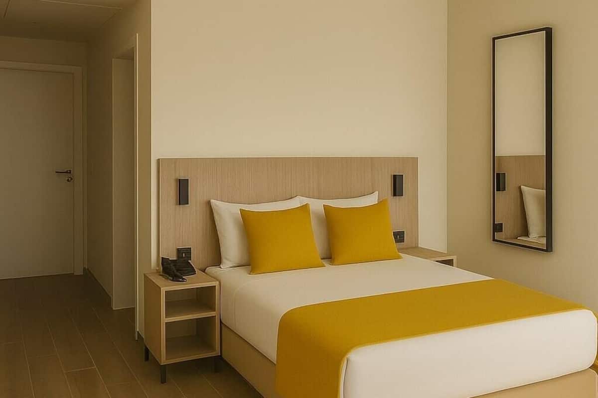 Classic Double Room, City View | In-room safe, desk, laptop workspace, blackout curtains