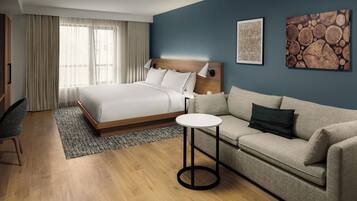 Premium bedding, down comforters, pillowtop beds, in-room safe