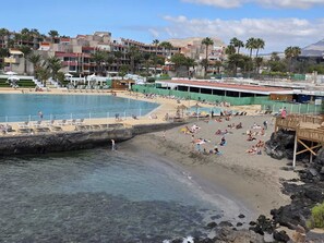 Sun loungers, beach towels