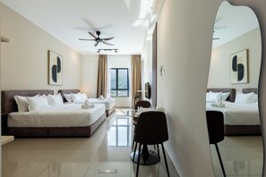 Estudio Deluxe, vistas a la ciudad | Wifi gratis