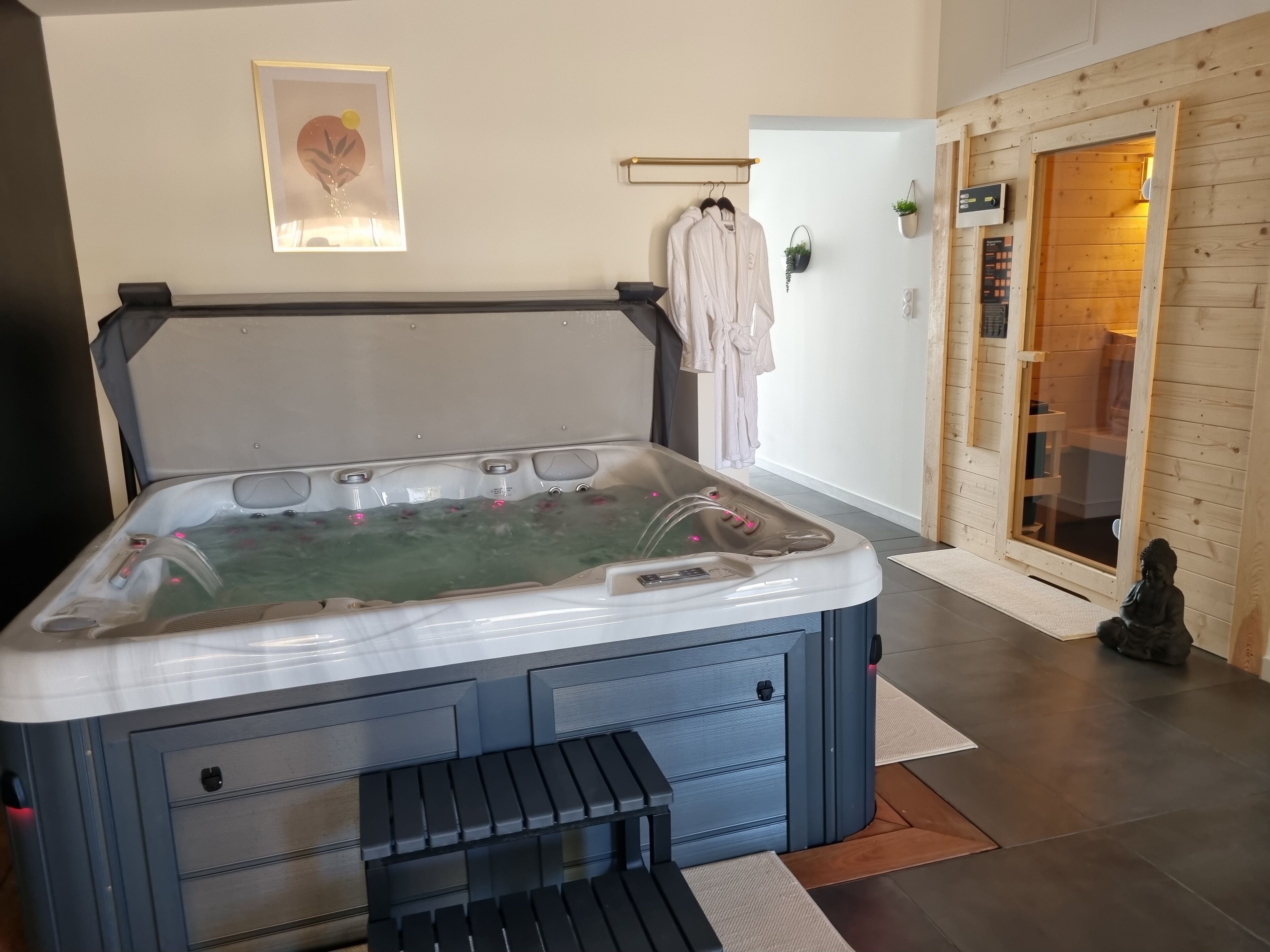 Bain à remous intérieur