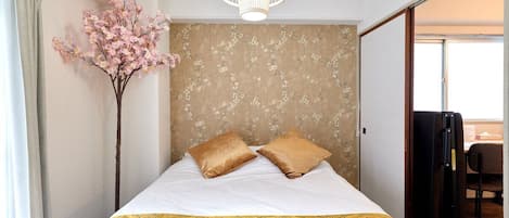 1 室のベッドルーム、デスク、アイロン / アイロン台、WiFi