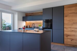 Fridge, oven, stovetop, dishwasher