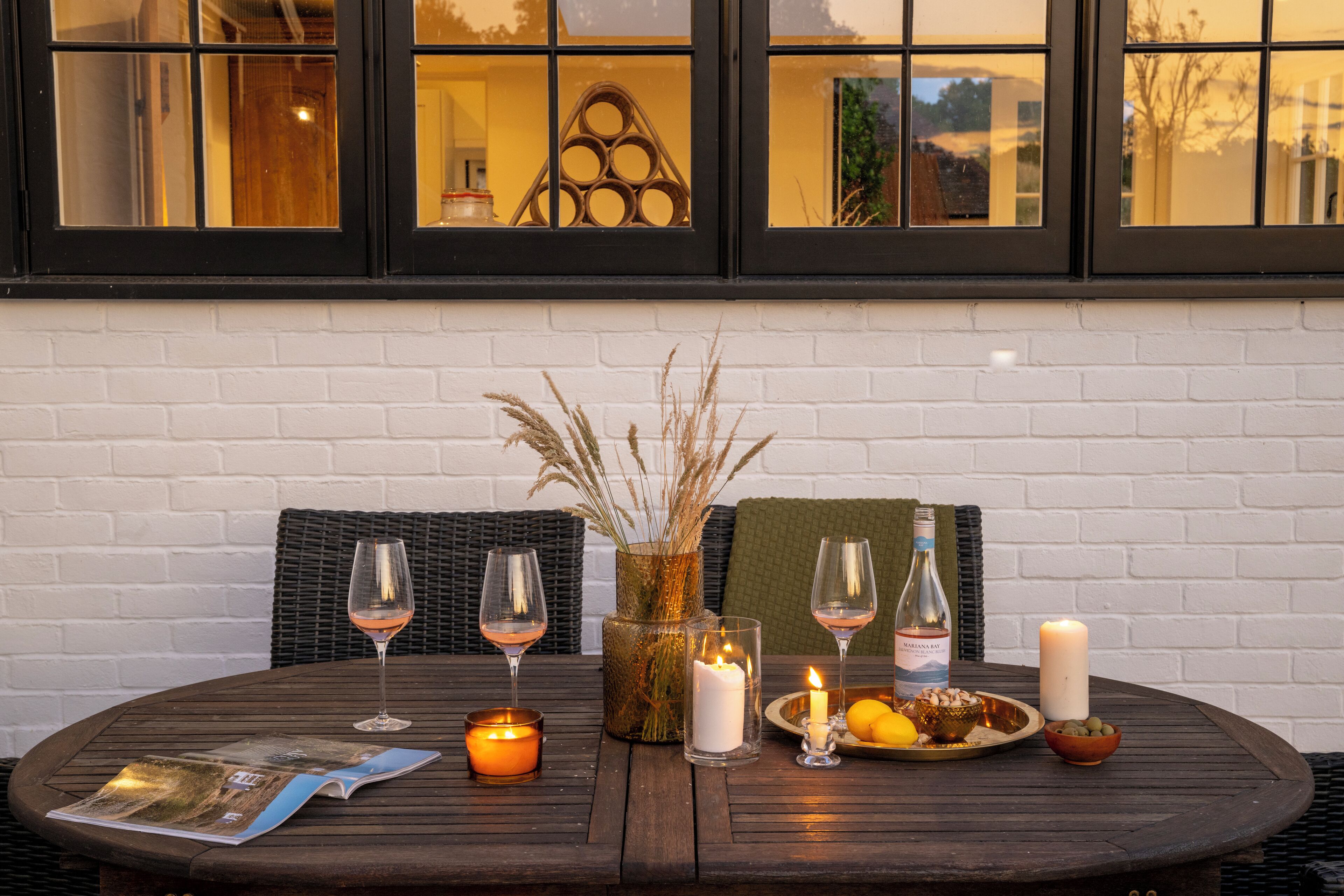 Ferienhaus, Terrasse, Gartenblick | Terrasse/Patio