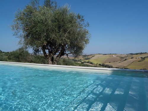 Charming country house with pool among the rolling hills of Morro d'Alba