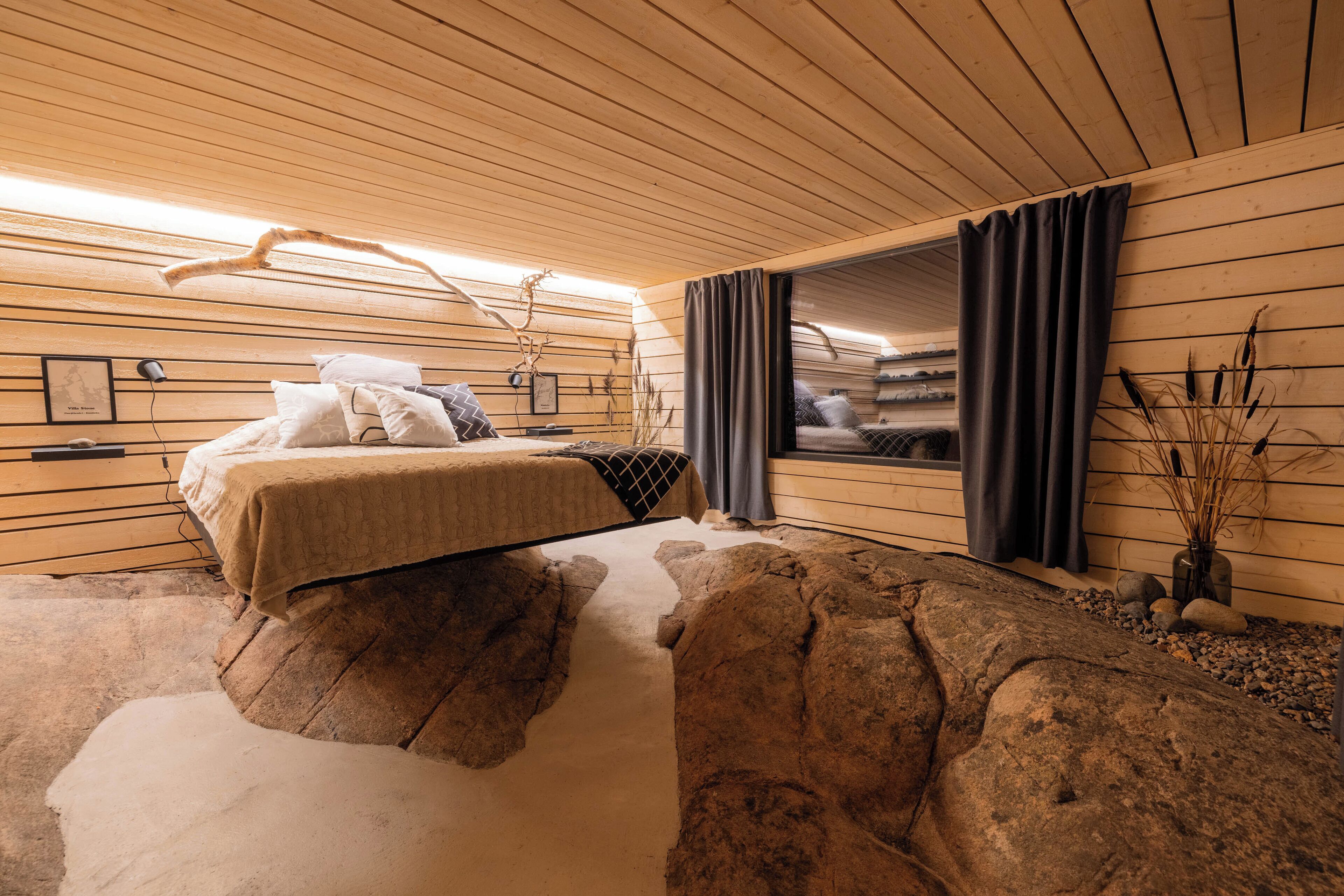 6 habitaciones, tabla de planchar con plancha y ropa de cama 