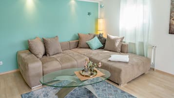 TV, tavolo da ping pong, impianto stereo