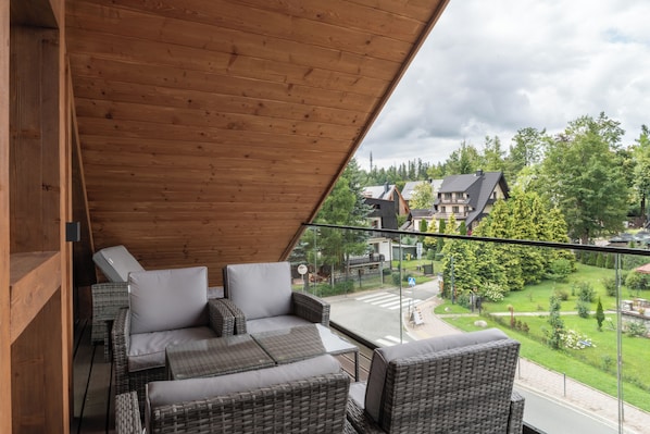 Terrace/patio - Apartament MONTE z jacuzzi i sauną (Zakopane)