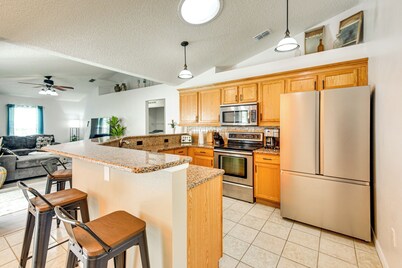 Palm Coast Comfort: Family Home w/ Lanai, Big Yard