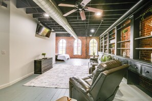 Apartment (0 Bedroom) | Interior - Walk to River + Shops: Downtown Hannibal Loft (Hannibal)