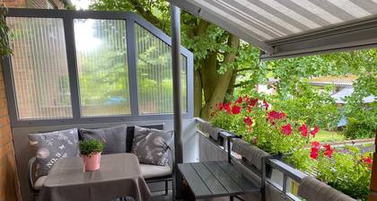 Exclusive vacation apartment in the heart of Husum with balcony and private parking space