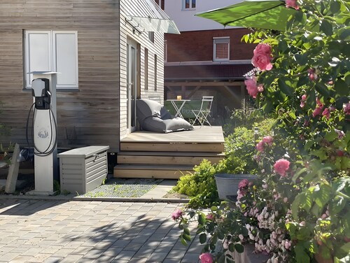 Tiny Home 'Friedlinde' with Shared Terrace, Shared Garden and Wi-Fi