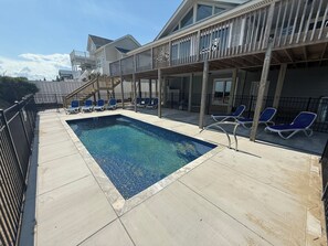 A heated pool