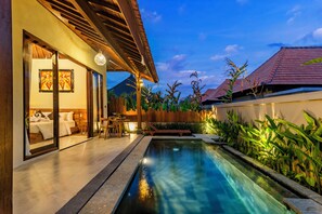 Villa Luxe, 1 très grand lit, vue piscine | Piscine privée