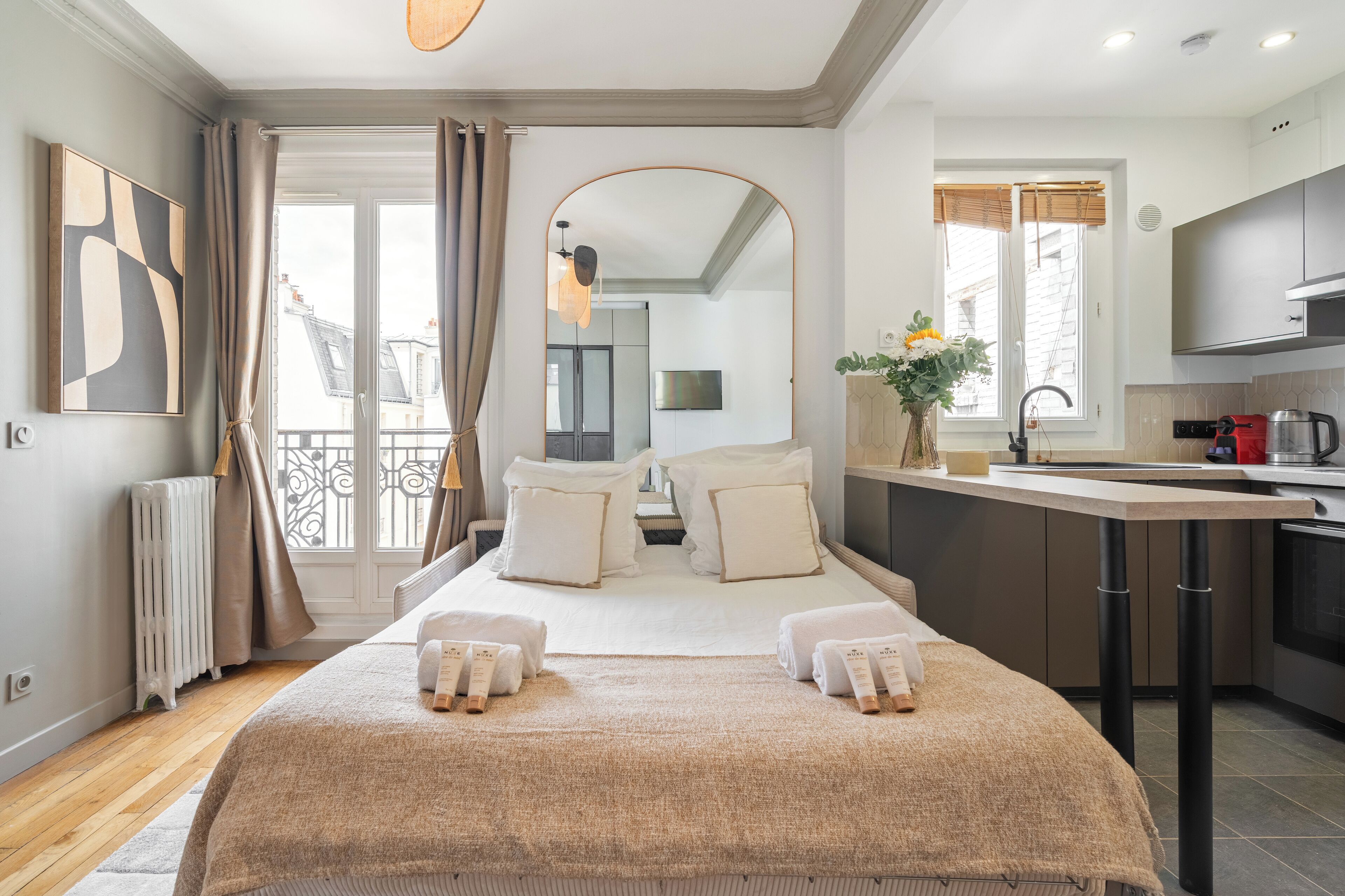 Deluxe Apartment, Courtyard View | Living area | 80-cm Smart TV with digital channels