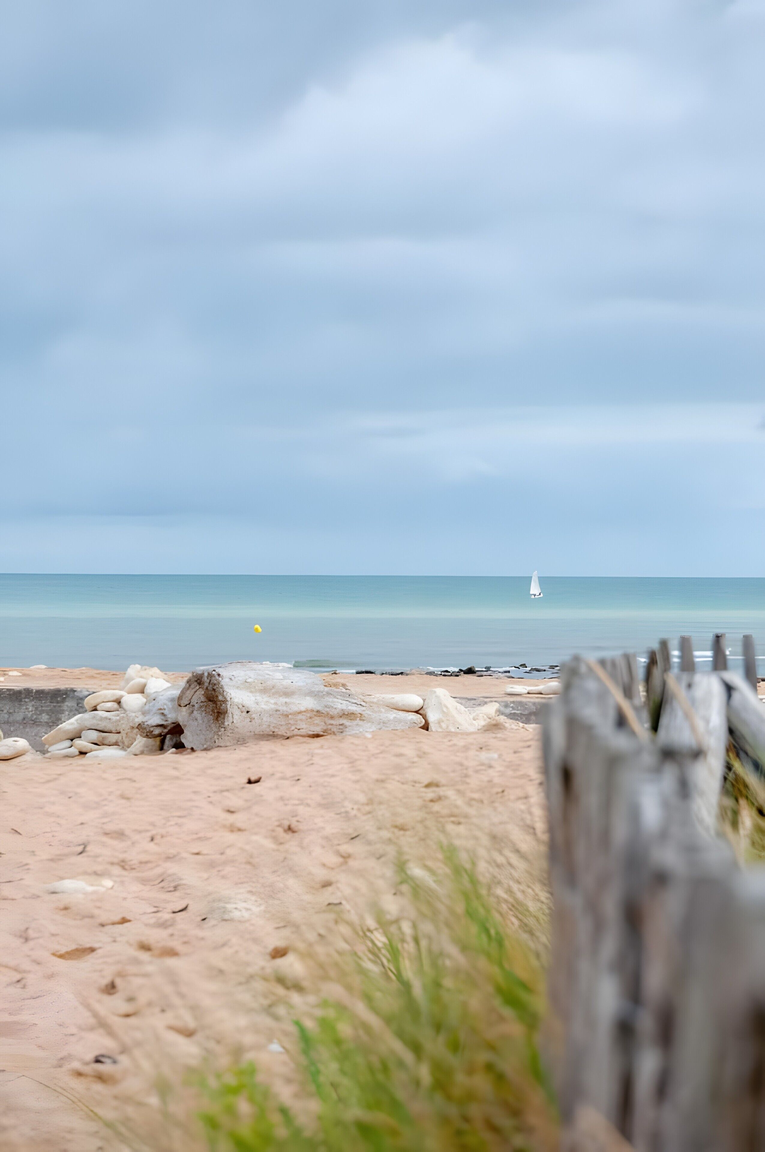 Vlak bij het strand
