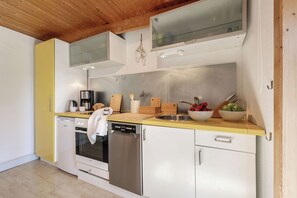 Fridge, oven, stovetop, dishwasher