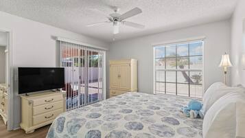 2 dormitorios, tabla de planchar con plancha, Internet y ropa de cama