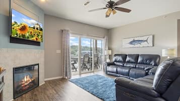 TV, fireplace, stereo, offices
