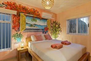 3 bedrooms, in-room safe, iron/ironing board, travel crib