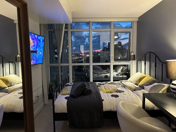 2 slaapkamers, een strijkplank/strijkijzer, wifi, beddengoed