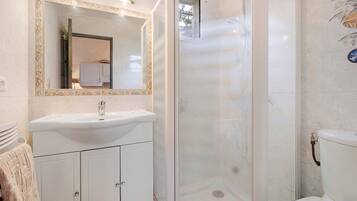 Shower, hair dryer