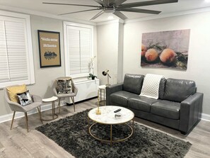 Télévision, cheminée, espaces bureaux