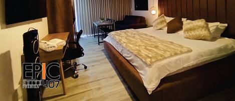 In-room safe, iron/ironing board, free WiFi