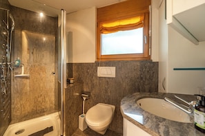 Studio, Mountain View | Bathroom | Shower, hair dryer, towels, soap