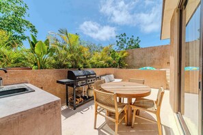 Outdoor dining - Serene 2BR Apartment with Private Pool, Kokoon Pueblo II (Tulum)