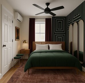 1 chambre, fer et planche à repasser, Wi-Fi, draps fournis