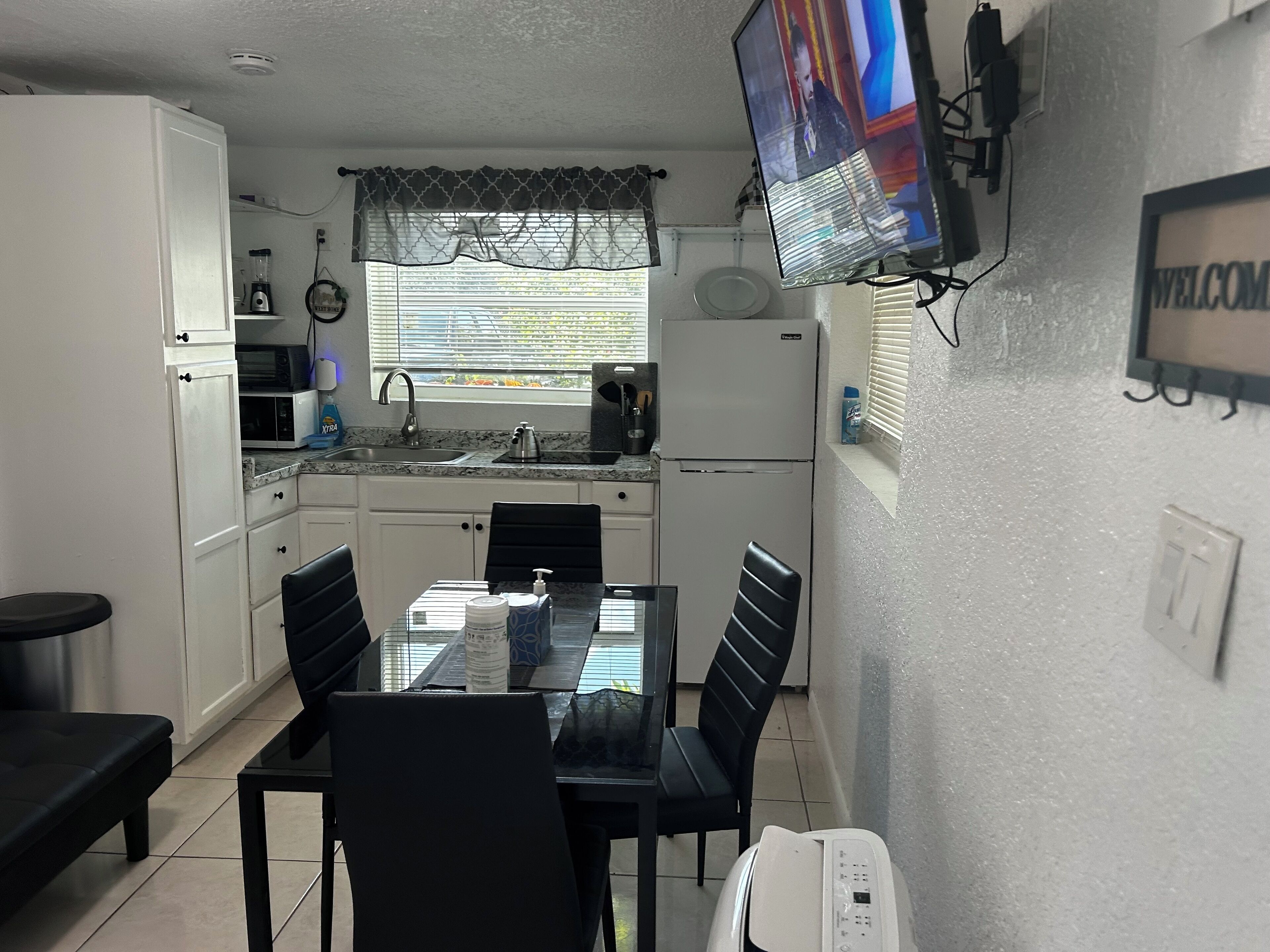 Microwave, oven, stovetop, dishwasher