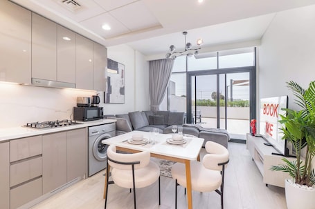 Interior. Free housekeeping visits during your stay - StayShort - Meydan Apartment Sleeps 2 with Huge Balcony!