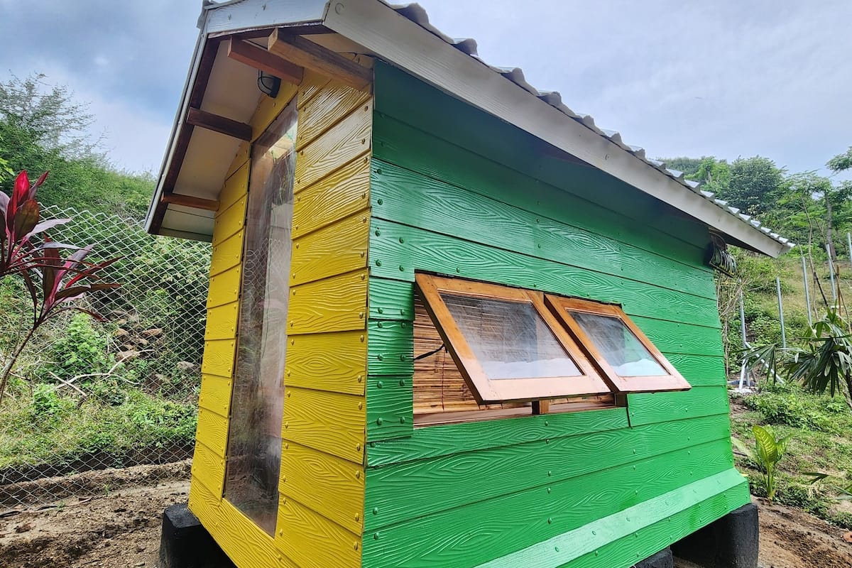Habitación estándar doble, patio, vistas al jardín | Tabla de planchar con plancha y ropa de cama