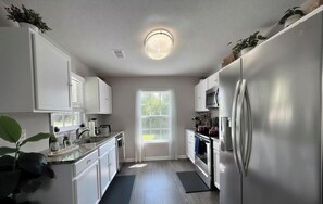 Microwave, oven, stovetop, dishwasher