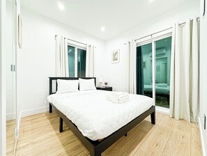 2 chambres, fer et planche à repasser, Wi-Fi gratuit, draps fournis
