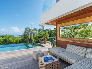 Villa Blue Lagoon 2 terrace with lagoon and island view