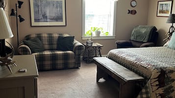 1 dormitori, planxa i posts de planxar, wifi i roba de llit