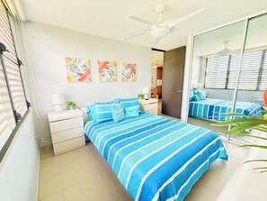 2 bedrooms, iron/ironing board, free WiFi, bed sheets