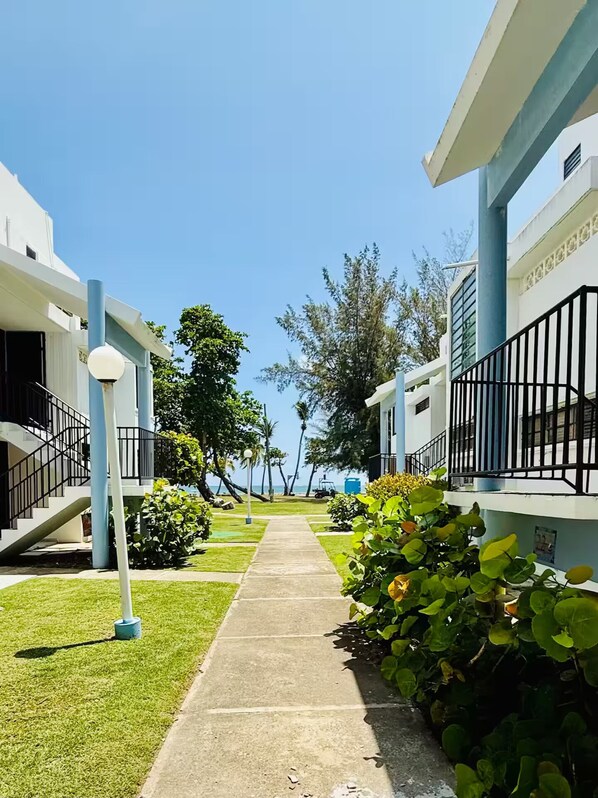 Property grounds - Cozy Beach Condo in Rio Grande with 2 Pools / Basketball Courts / Tennis / Golf (Río Grande)