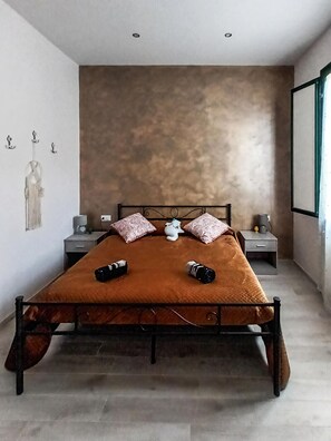 1 makuuhuone, vuodevaatteet