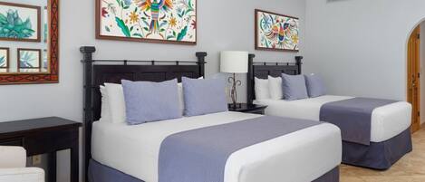 2 chambres, fer et planche à repasser, draps fournis