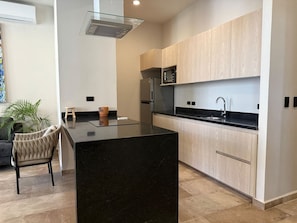 Deluxe Apartment | Private kitchen - Vicario Apartments (Mazatlán)