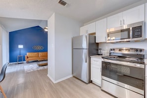 Microwave, oven, stovetop, dishwasher